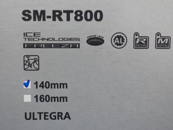 シマノ(SHIMANO)　ディスクブレーキローター　SM-RT800　センターロック　140mm_画像2