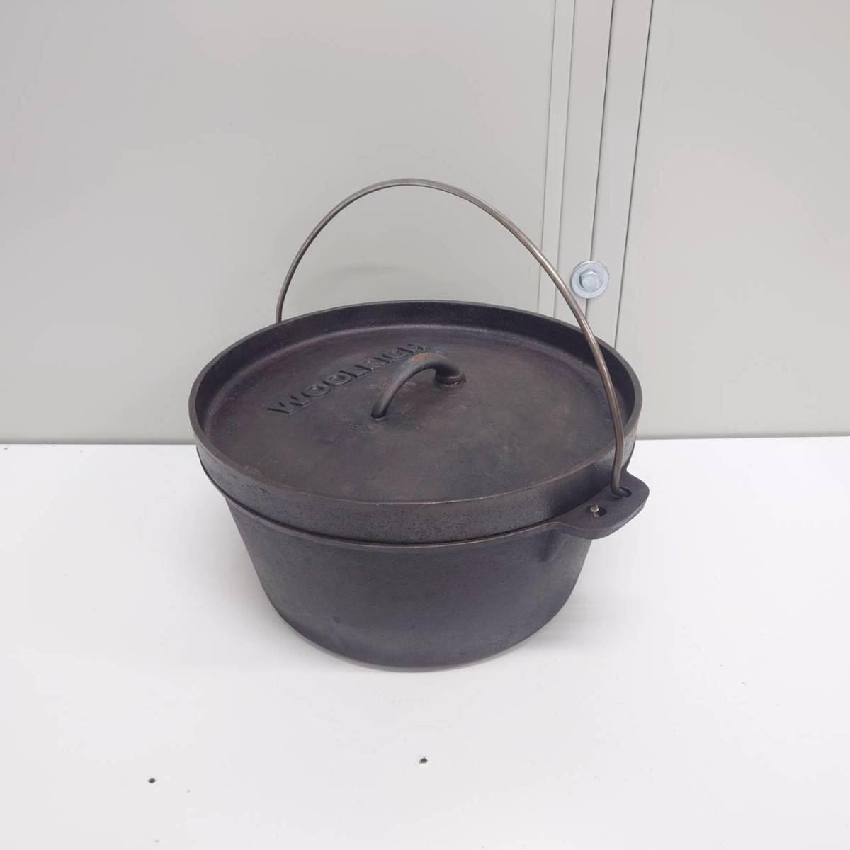 Woolrich ウールリッチ アウトドア ダッチオーブン 鉄鍋 約30cmの画像1