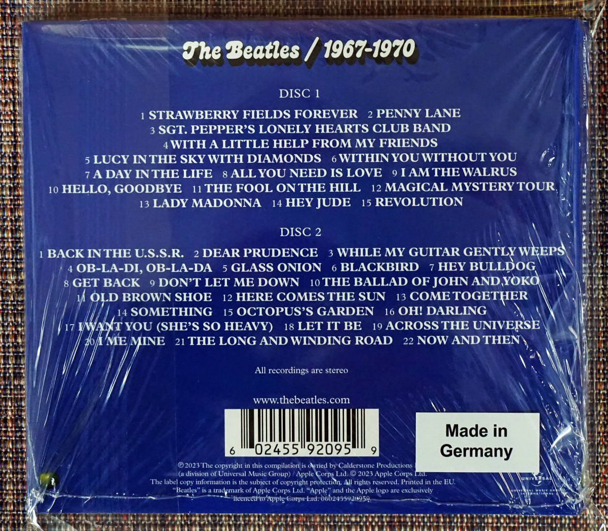 The Beatles「NOW AND THEN/1962-1966/1967-1970」セット UK/EU盤 ・未開封シールド新品　特典CD付_画像6