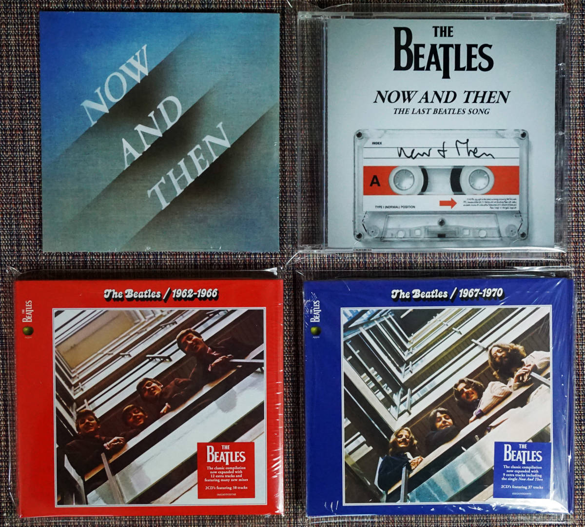 The Beatles「NOW AND THEN/1962-1966/1967-1970」セット UK/EU盤 ・未開封シールド新品　特典CD付
