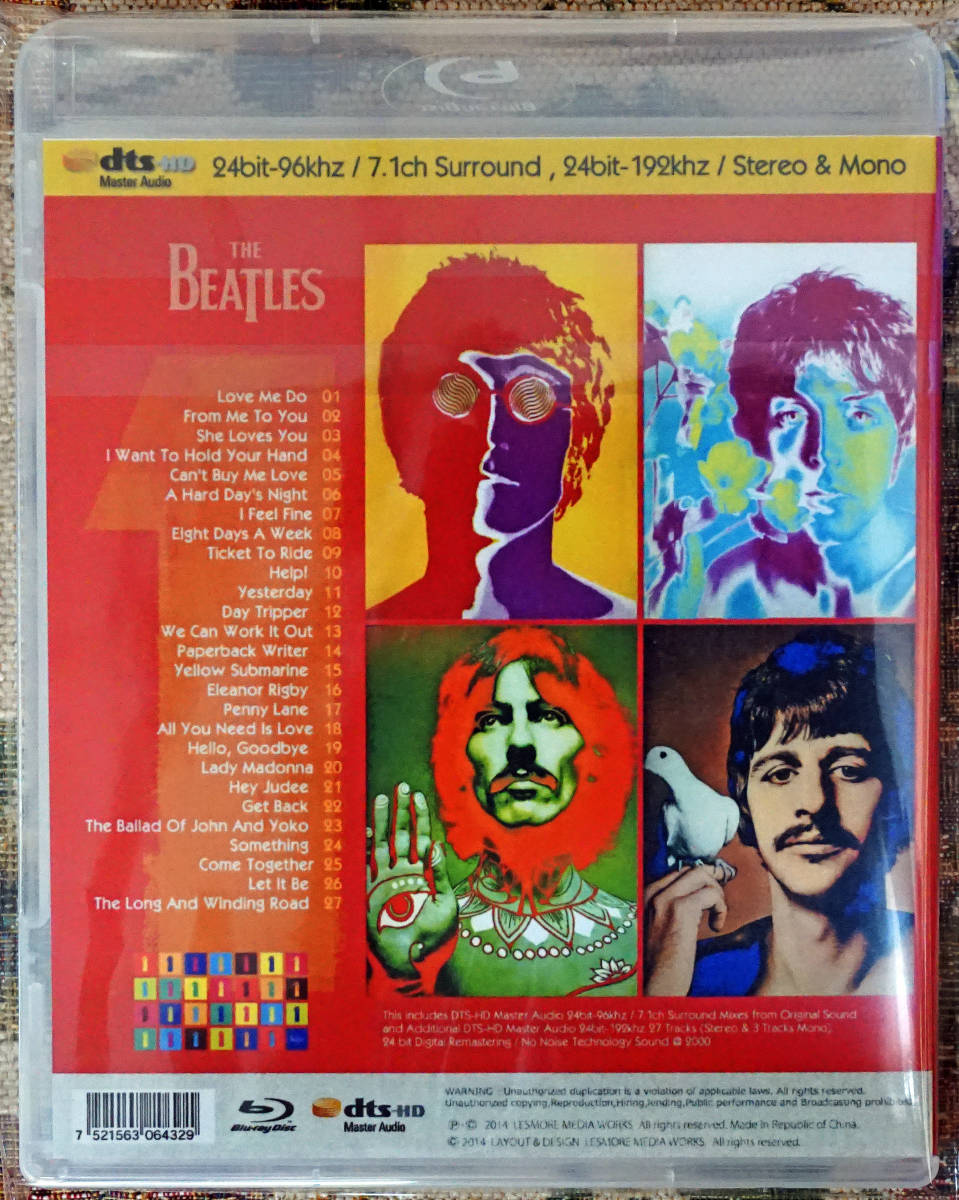 ビートルズ「The Beatles 1」DTS-HD Master Audio（最高音質盤）ブルーレイ盤新品未開封品_画像2