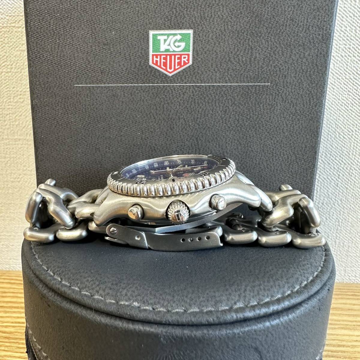 美品！　タグホイヤー TAG HEUER CG1114 クロノグラフ 腕時計 電池交換またはオーバホールが必要です。_画像6