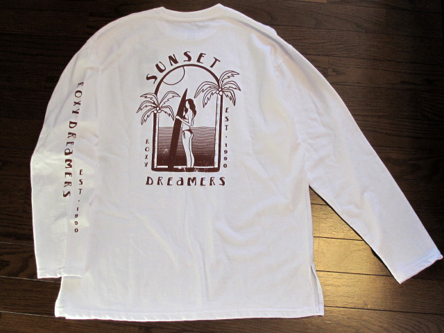  tag equipped ROXY Roxy sweatshirt SUNSET DREAMERS L/S long sleeve tops surfing long T lady's 