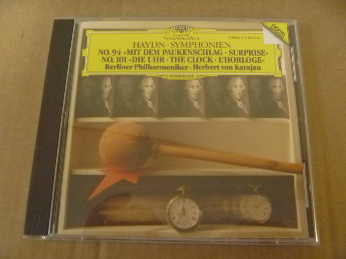 　【高音質西独初期盤】　ハイドン/交響曲第94番『驚愕』、第101番『時計』　カラヤン指揮ベルリン・フィル　[21]_画像1