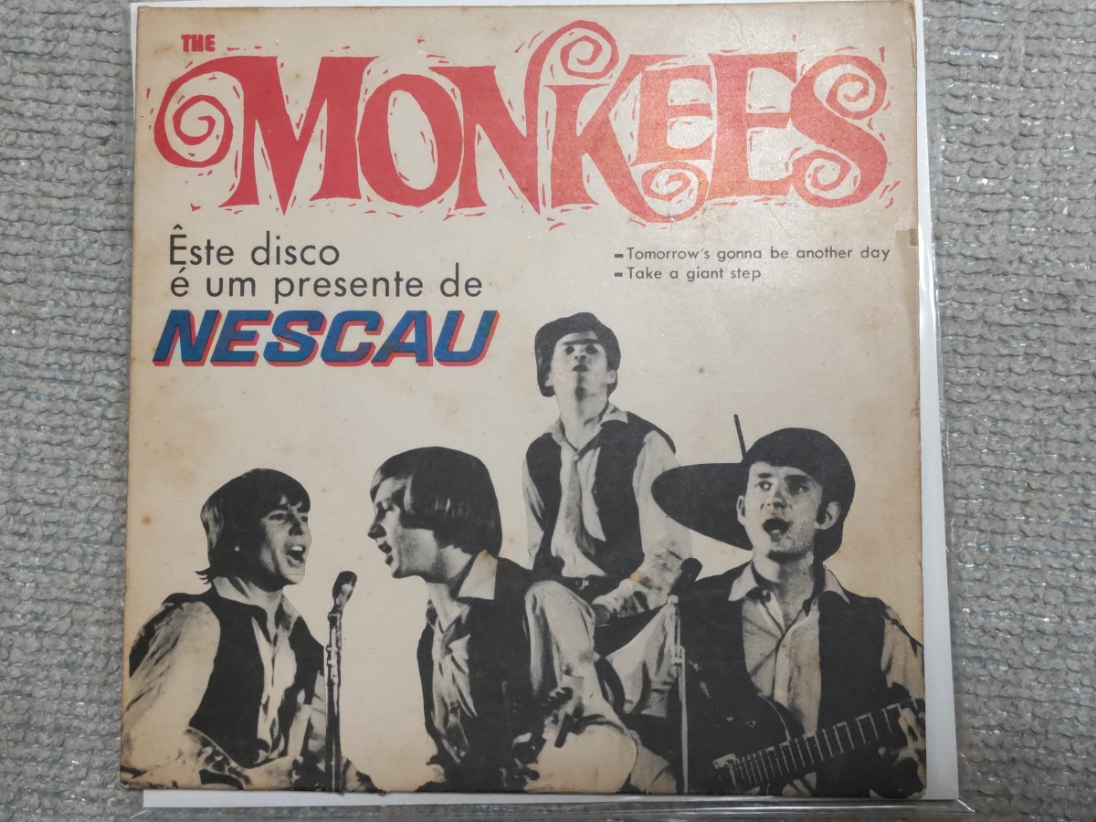 レア★【EP】「ザ・モンキーズ」THE MONKEES”TOMMORROW'S GONNA BE ANOTHER DAY／TAKE A GIANT STEP“ ブラジル盤・1967年_画像1