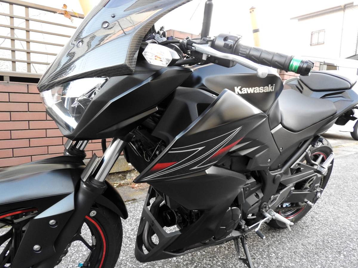 動画有り!!☆★Z250 人気のブラックカラー!!走行1万km!!モリワキマフラー,ロングスクリーン装備!!機関も良好!!全国配送、ローンも可能!!_画像4