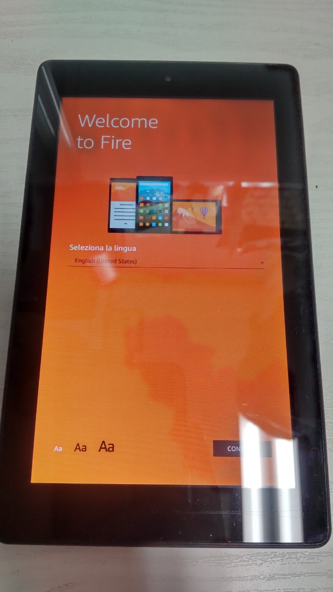 HK1687 Amazon Kindle Fire HD 7 第７世代 SR043KL アマゾンタブレット 簡易動作確認＆簡易清掃＆初期化OK 送料無料 現状品_画像1