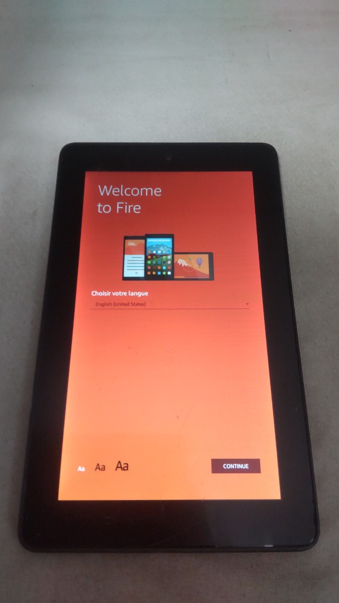 HK1692 amazon Kindle Fire 第5世代 SV98LN アマゾン Android タブレット 簡易確認＆簡易清掃＆初期化OK 送料無料 現状品_画像1