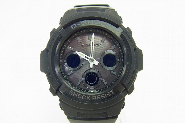 P092-S3-12338◎ CASIO カシオ G-SHOCK AWG-M100B メンズ クォーツ 腕時計 現状品③◎_画像1