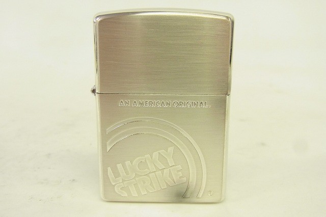 P717-J9-2393 ◎ ZIPPO ジッポ LUCKYSTRIKE ラッキーストライク オイルライター 現状品⑧◎_画像2