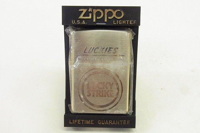 P716-J9-2387 ◎ ZIPPO ジッポ LUCKYSTRIKE ラッキーストライク オイルライター 現状品⑧◎_画像1