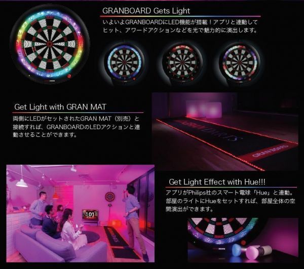 ★新品送料無料【GRAN DARTS】 GRAN BOARD 3S (ブルー/レッド)(グランボード ダーツ ボード)_画像3