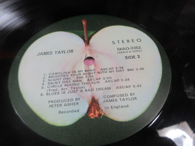 LP盤　James Taylor　（ジェームス・テーラー）　　　　　SKAO-3352 美麗盤レコード　　_画像5