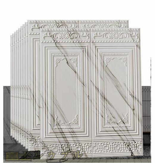 特売 背景壁 3D立体レンガ模様壁紙 防水 汚い防止 カビ防止 エコ素材 20枚7.0mm厚 70cm×90cm_画像1