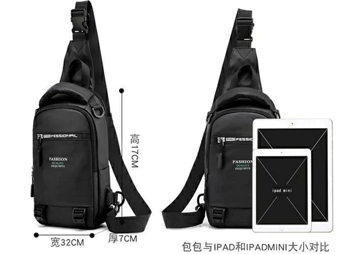 3way仕様 ボディバッグ メンズ お揃い ウエストバッグ サブバッグ ワンショルダー ショルダーバッグ 大容量 ☆カラー/4色選択/1点_画像8