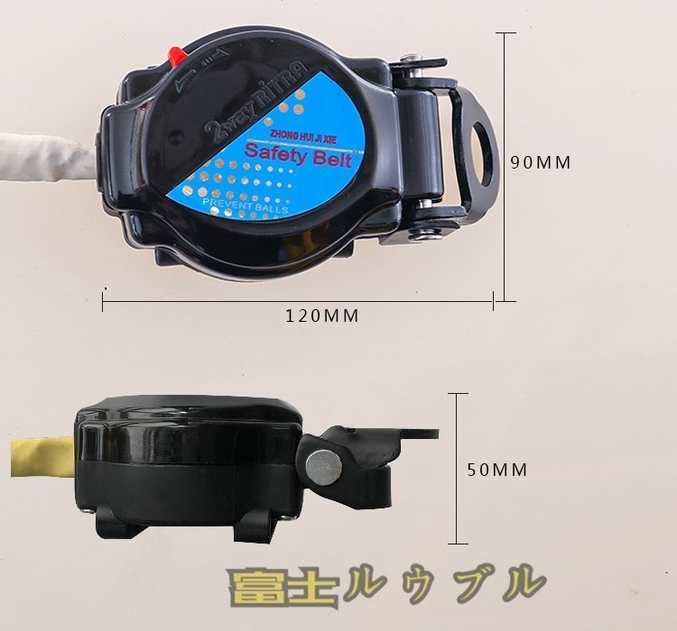 極上質◆ 巻取式 ランヤード ロック機能付き 剣クロムメッキフック付き 1.5m 巻き取り式 単体 樹脂製_画像5