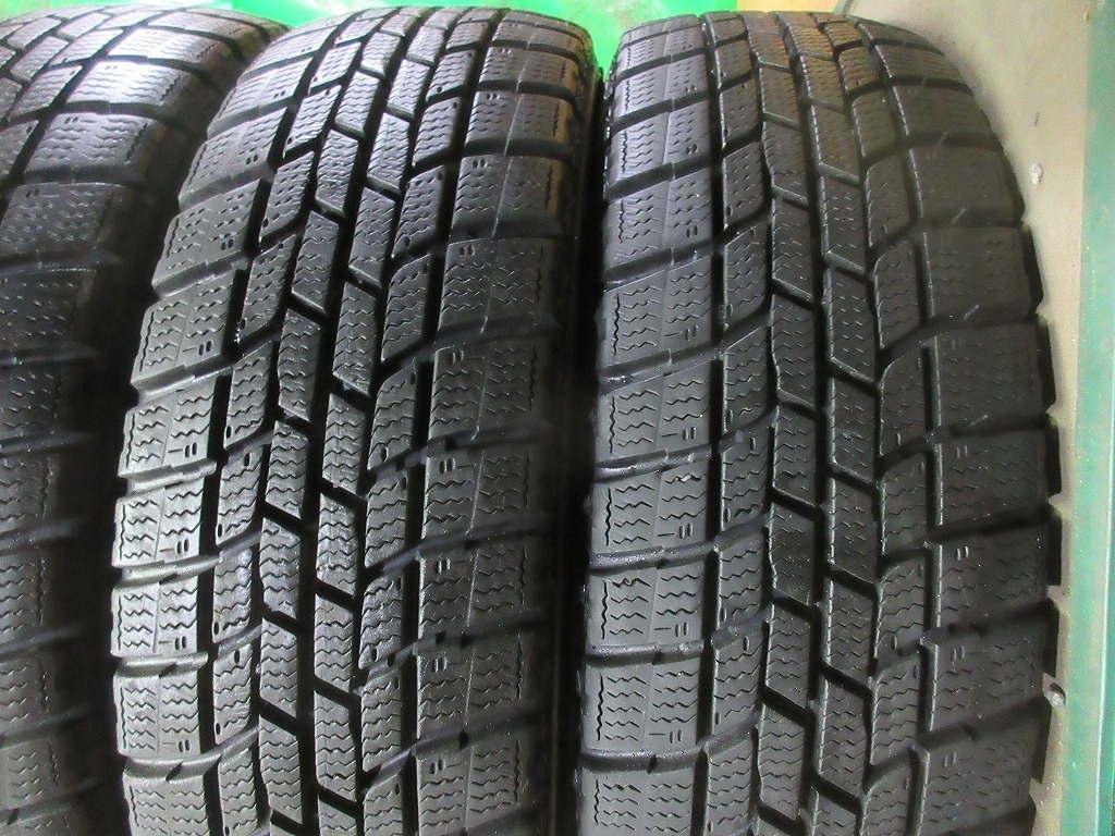 2018年製 グッドイヤー アイスナビ GOODYEAR ICENAVI6 155/65R13 4本 No.4379上 スタッドレス 雪 氷 冬タイヤ 軽自動車等 70％残溝_画像3