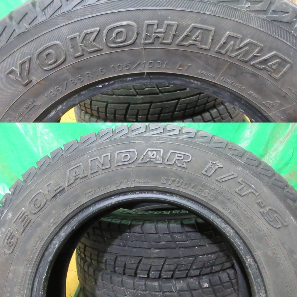 2016年製 ヨコハマ ジオランダー 冬 YOKOHAMA GEOLANDAR i/T-S 185/85R16 105/103L LT 4本 No.4362C スタッドレス 冬タイヤ 60％残溝_画像10