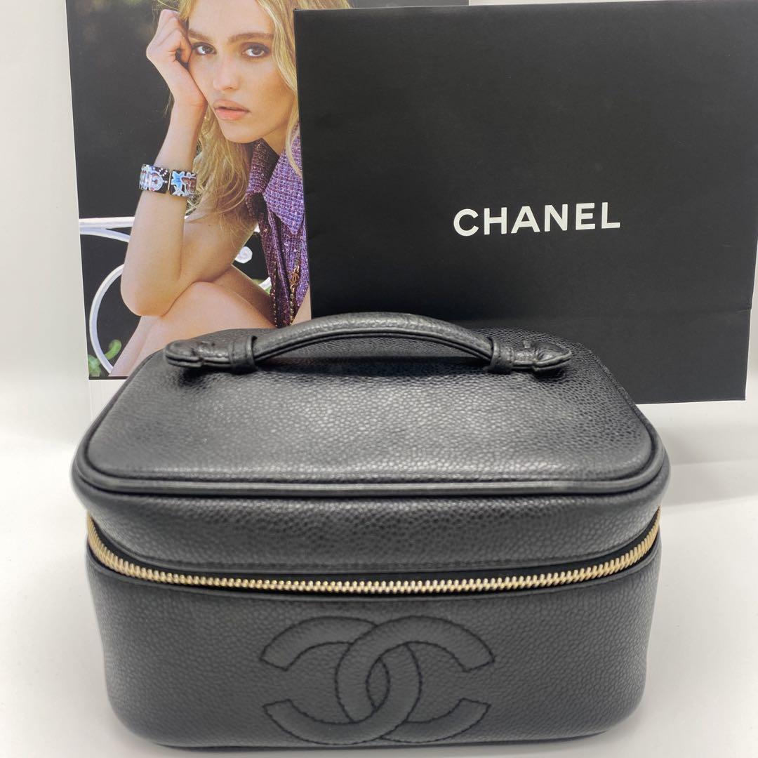 CHANEL シャネル キャビアスキン ヴァニティ バニティバッグ ポーチ