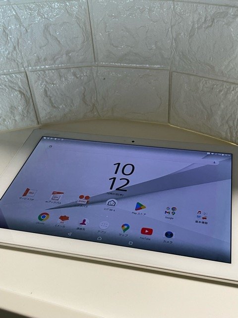 1円スタート Xperia Z4 Tablet SOT31 [32GB] au ホワイト 訳あり品 Z5_画像3