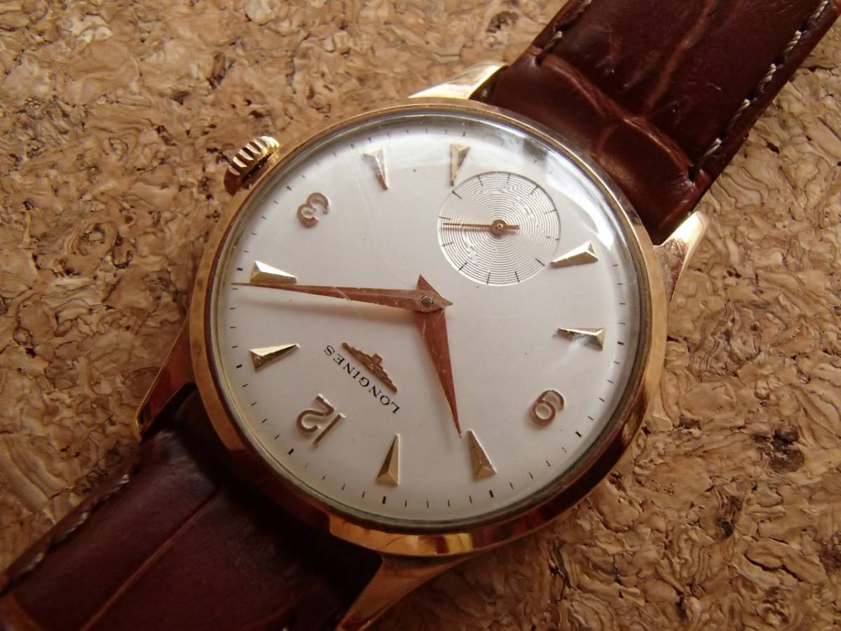 1960S LONGINES cal.30L 9K solid gold case ロンジン 手巻 アンティーク ヴィンテージ 9金無垢 30mmキャリバーの画像3