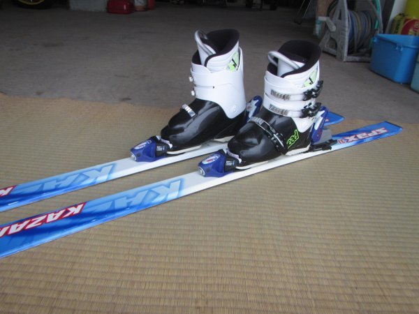 KAZAMA 子供スキーセット140cm ブーツ 23-23.5ｃｍ #32