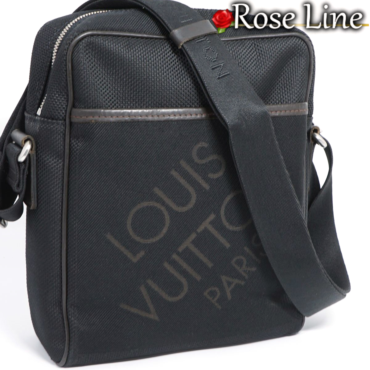 【美品】Louis Vuitton ダミエジェアン シタダンNM ショルダーバッグ 鞄 ノワール 黒 ブラック DAMIERGEANT メンズ レディース M93223_画像1