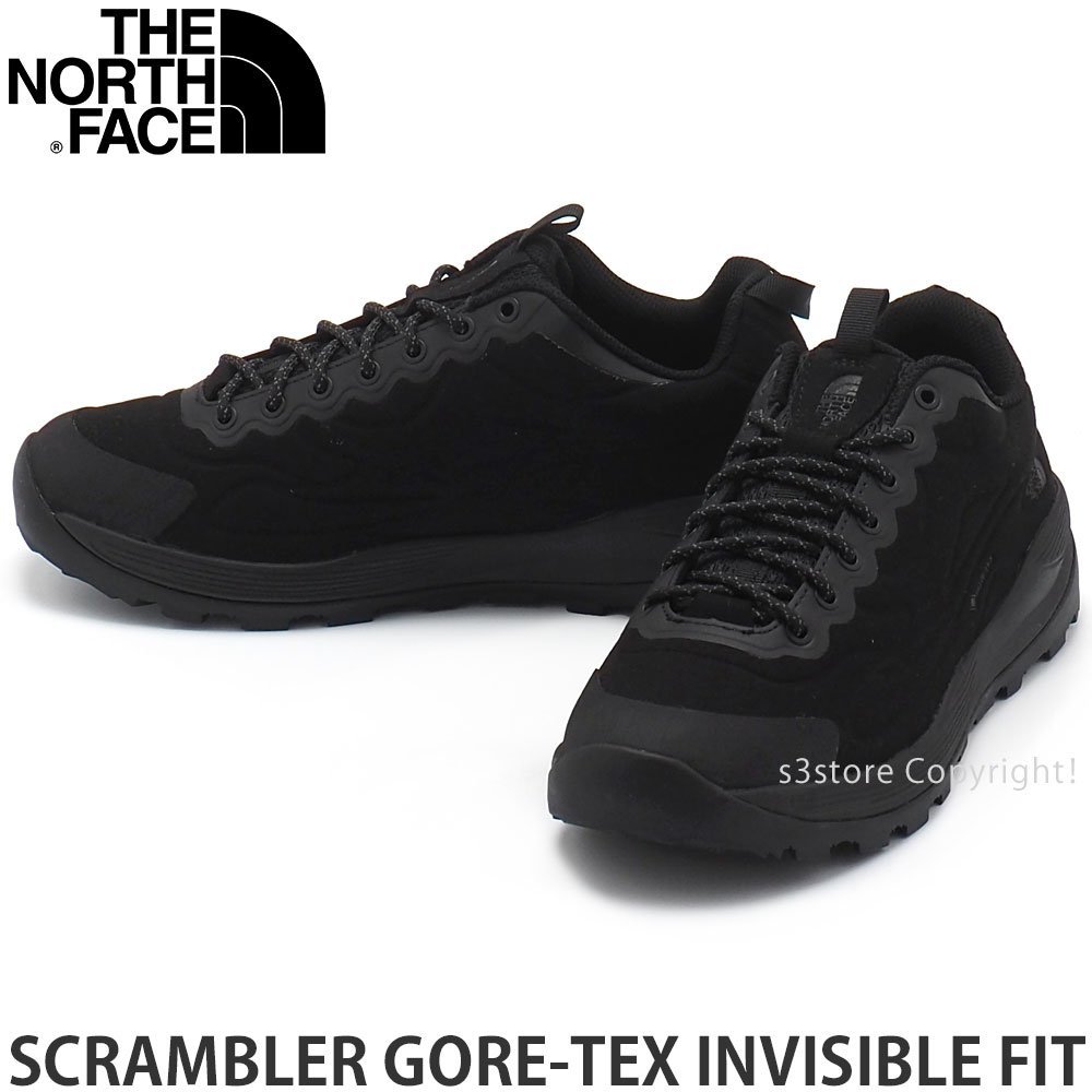 1円～ THE NORTH FACE SCRAMBLER GORETEX INVISIBLE FIT US9.0(27.0cm) ザ ノース フェイス ゴアテックス トレッキング スニーカー [同梱不_画像1