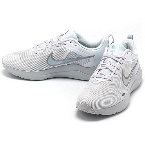 1円～ NIKE WOMENS DOWNSHIFTER 12 WHT/METALLIC SILVER/PURE PLATINUM 23.0cm ナイキ ランニング スニーカー 靴 スポーツ [同梱不可]_画像1