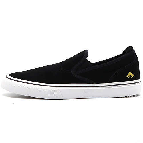 1円～ Emerica WINO G6 SLIP-ON BLACK/WHITE/GOLD 26.0cm エメリカ ワイノ スリップオン スニーカー シューズ [同梱不可]_画像2