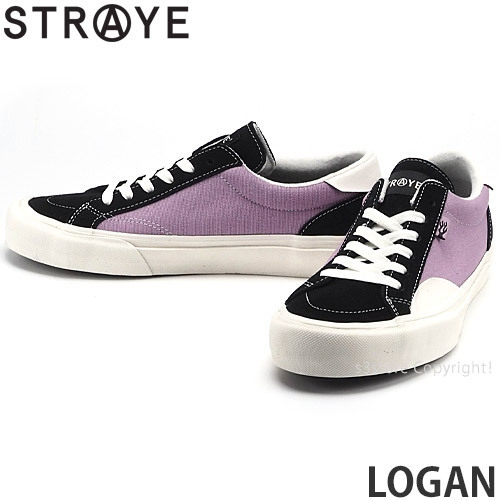 1円～ STRAYE LOGAN BLACK LAVENDER CREAM 27.0cm ストレイ ローガン スニーカー シューズ 靴 スケートボード [同梱不可]_画像1