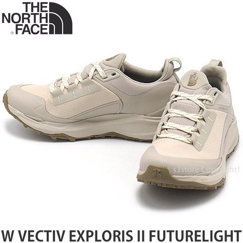 1円～ THE NORTH FACE W VECTIV EXPLORIS II FUTURELIGHT SANDSTONE×GARDENIA WHT US6.5 ザ ノース フェイス 靴 登山 防水 [同梱不可]_画像1