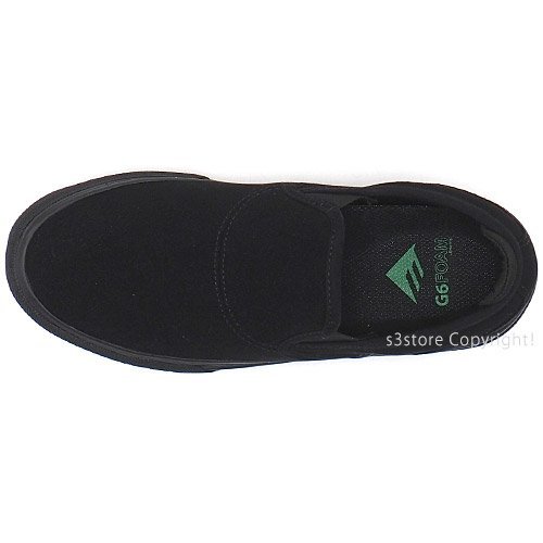 1円～ EMERICA WINO G6 SLIP ON Blk 25.5cm エメリカ ワイノ スリップ オン スケートボード スリッポンスニーカー 靴 SHOES [同梱不可]_画像3