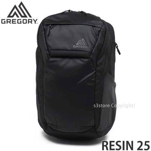 1円～ GREGORY RESIN 25 OBSIDIAN BLK ONE SIZE グレゴリー ザック バックパック 25L 黒 リュック バッグ アウトドア [同梱不可]_画像1