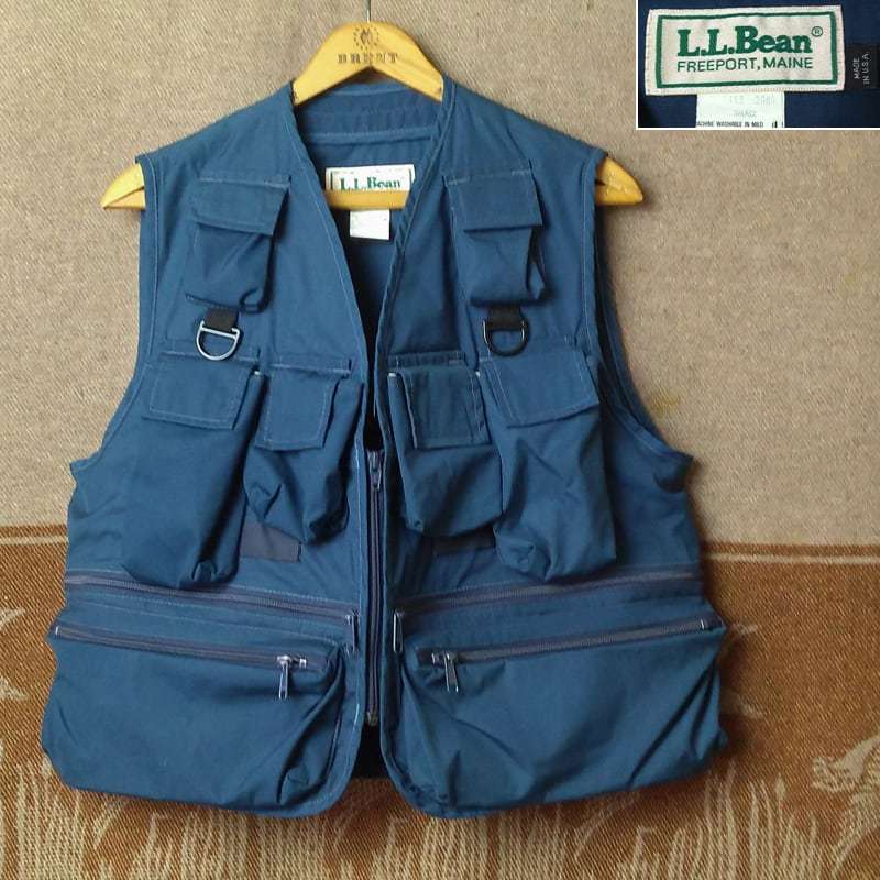 カメラマン【LL Bean】80s Photographers Vest/ 80年代 フォトグラファー ベスト フィッシング ハンティング アメリカ製 ビンテージ 70s90s_画像1