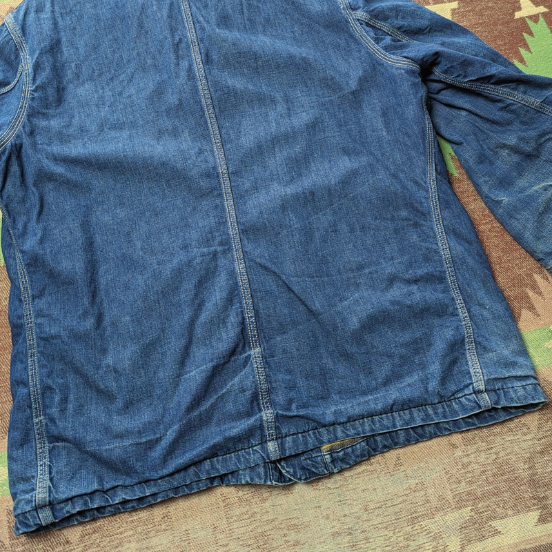 ビッグサイズ48 【Lee 81-LJ】 60s Denim Chore Jacket / 60年代 デニム カバーオール ブランケット ワーク ジャケット ビンテージ 50s70s_画像10