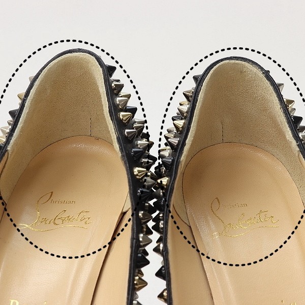 ◇Christian Louboutin クリスチャン ルブタン レザー スタッズ ◇Christian Louboutin クリスチャン ルブタン レザー スタッズ