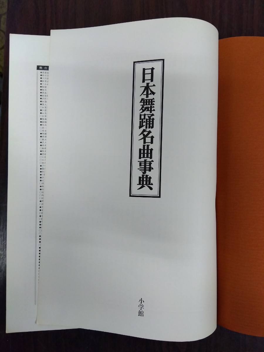 【希少品】『日本舞踊名曲事典』昭和五十一年十二月初版　小学館発行　八王子引き取りOK11149_画像3