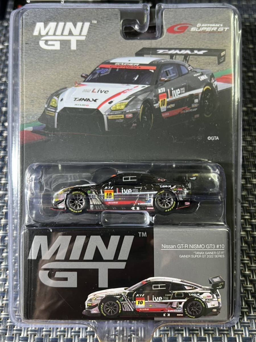 ◆MINI GT 1/64 Nissan GT-R NISMO GT3 #10 TANAX GAINER GT-R スーパーGT2022 日本限定◆_画像1