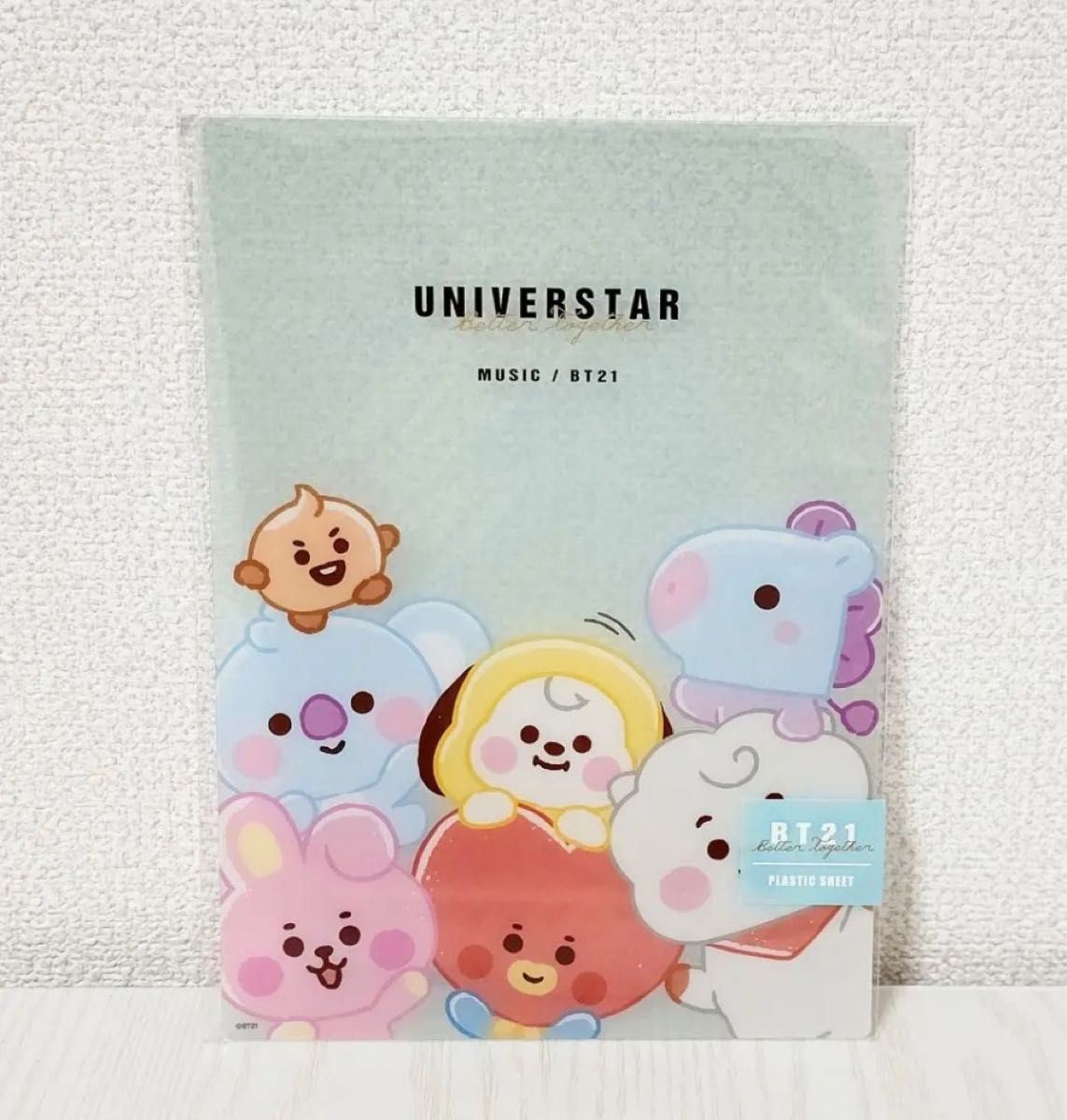 BT21 ＊ LINE FRIENDS    ☆ A4ファイル + 方眼ノート + 下じき   3点セット