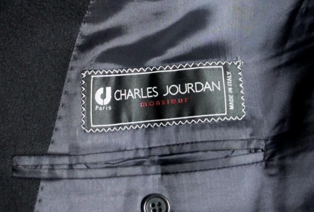 CHARLES JOURDAN（シャルルジョルダン）◆100％カシミヤ ダブルブレスト ジャケット 48 紺ブレザー イタリア製_画像7