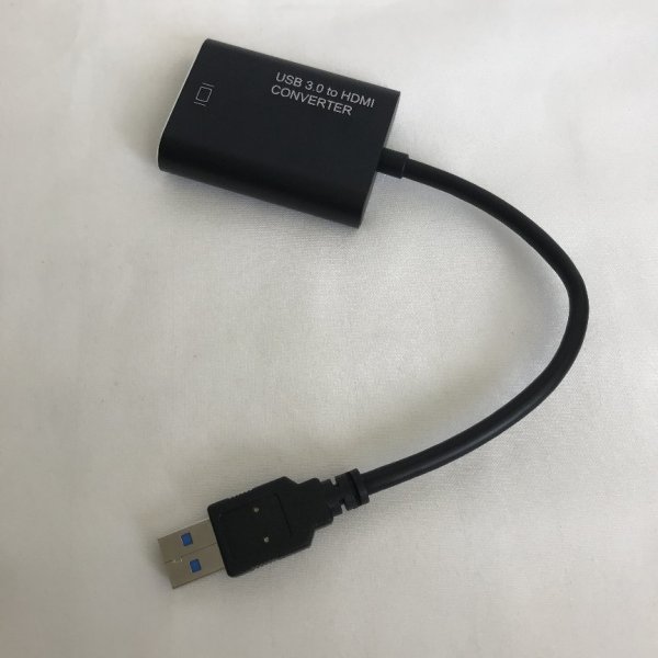 USB Type-A to HDMI 変換アダプタ USB3.0対応 コード長(約15㎝) 77 00227_画像1