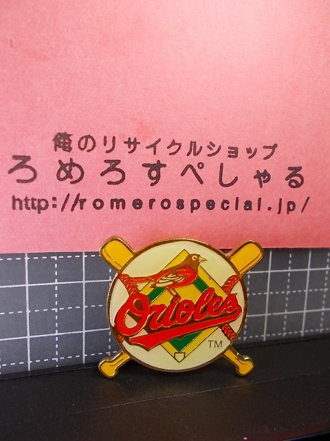 同梱歓迎■☆【MLBピンバッジ】ボルティモアオリオールズ/Baltimore Orioles/メジャーリーグ/カネボウKANEBO FOODS【ピンズ/ピンバッチ_画像1