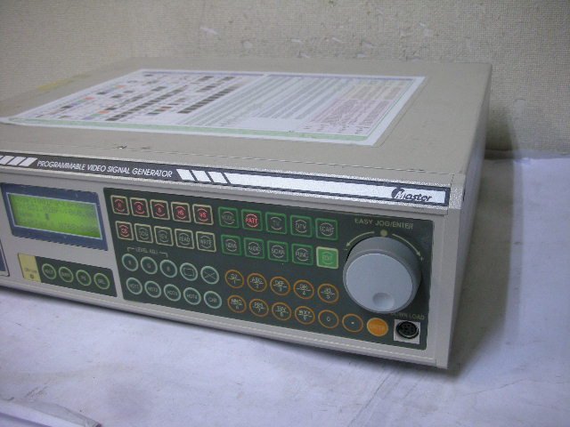 Master PROGRAMMABLE VIDEO SIGNAL GENERATOR MSPG-1025D 現状で！_画像3