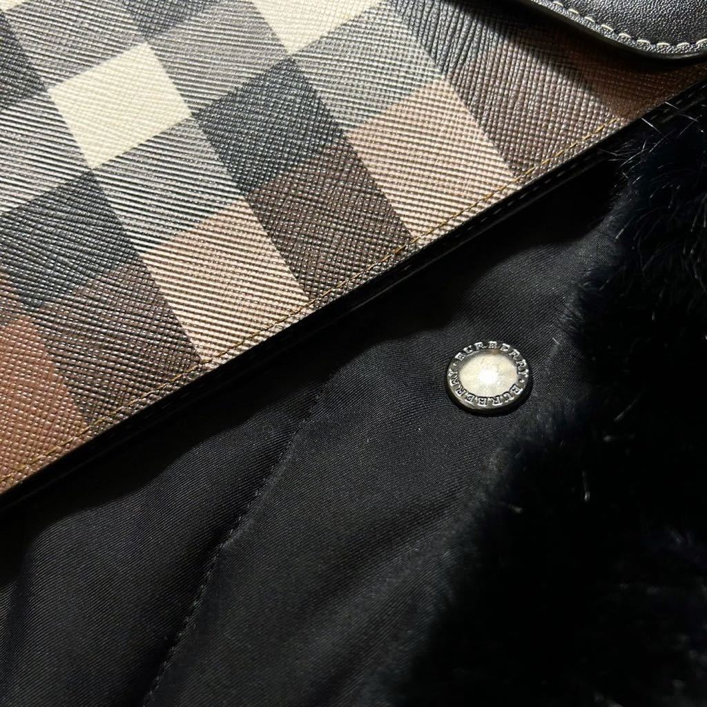 J20【高級ラビットファー!!】定価15万●未使用品級BURBERRY エレガントファー●ダウン風ジャケットコート　バーバリーコート　レディース_画像7