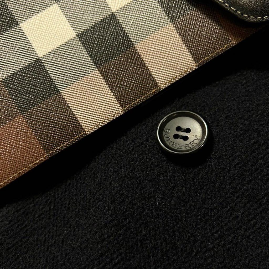 K17 女性の品格◆参考価格14万●超美品BURBERRY LONDON●メルトンウール〜高級トレンチPコート　バーバリーコート　レディース 40_画像5