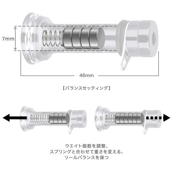 ゴメクサス リールスタンド/R4-P/ブラック/ヴァンキッシュ/ツインパワー/ルビアス/ステラ/セフィア/ストラディック/エクスセンス_画像4