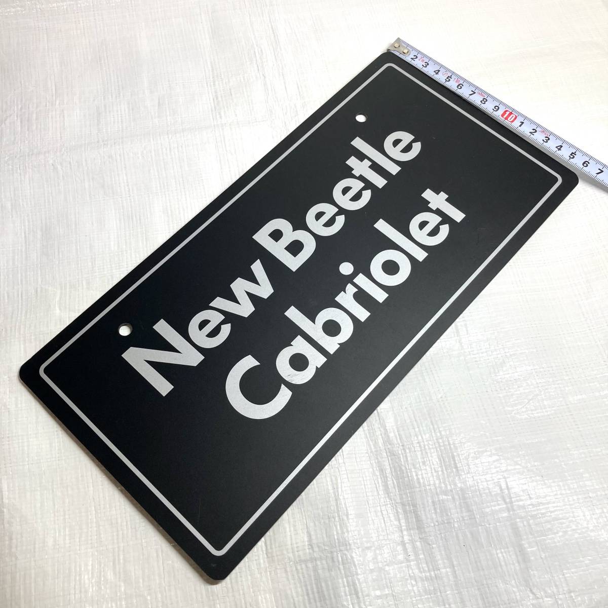 ★即決 送料無料 非売品 New Beetle Cabriolet ニュービートル カブリオレ ディーラー 展示車用 ナンバープレート マスコットプレート 化粧