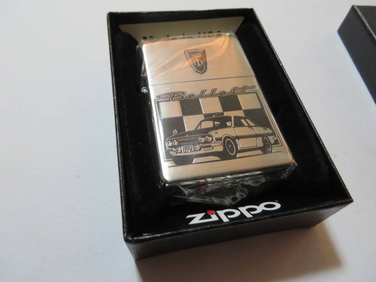 いすゞ ベレット Zippo ライター Genuine zippo lighter ジッポー 未使用 べレット ベレＧ bellett PR91W 1600 GTR 旧車 ISUZU 昭和 当時物_画像4