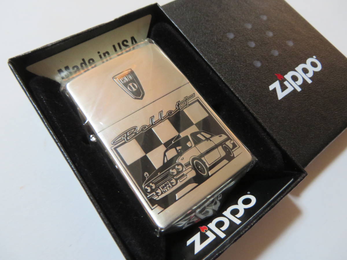 いすゞ ベレット Zippo ライター Genuine zippo lighter ジッポー 未使用 べレット ベレＧ bellett PR91W 1600 GTR 旧車 ISUZU 昭和 当時物_画像1